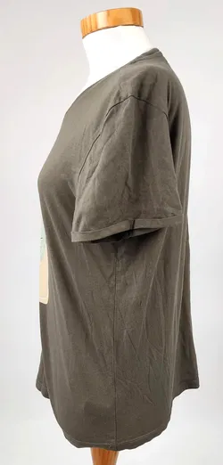 Tom Tailor Damen T-Shirt grün mit Muster - Gr. M  - Bild 3