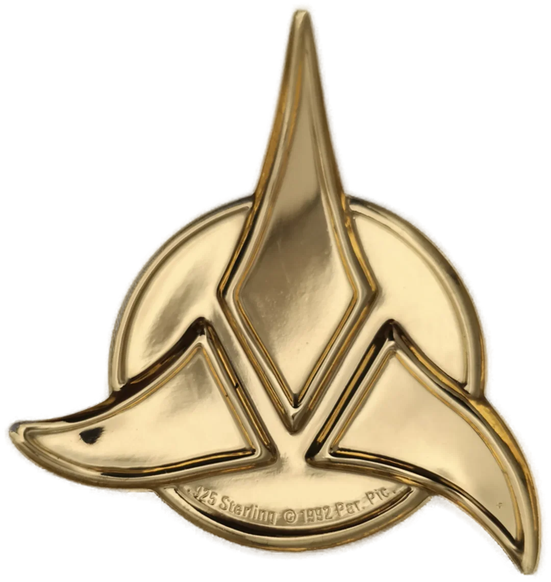Star Trek, Klingon Empire Insignia Badge, Franklin Mint, 925 Silber, seltenes Sammlerstück1 – Bild 3