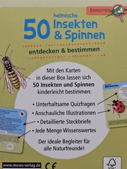 Heimische 50 Insekten & Spinnen. entdecken & bestimmen - Gesellschaftsspiele - Moses – Vorschau 3