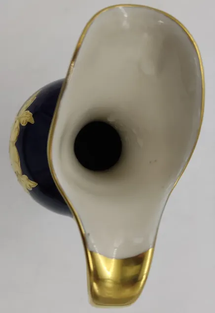Echt Kobalt Bavaria Krug mit Gold Verzierung – Bild 2
