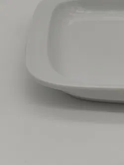 Lilienporzellan Eckiger Teller weiß - 2 Stück - Bild 7