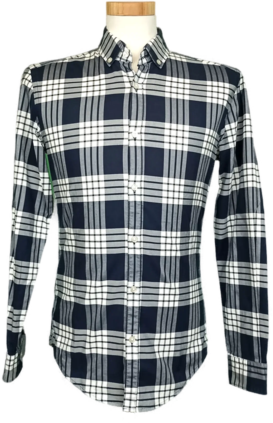 Hugo Boss Herrenhemd blau/weiß kariert Gr. S – Bild 1