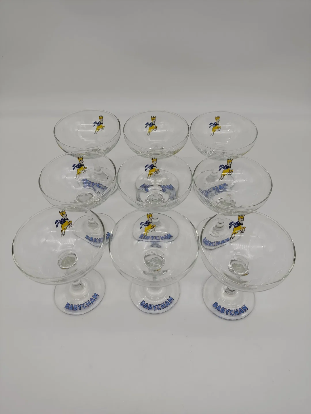 9 Vintage Babycham Champagnergläser – Bild 2