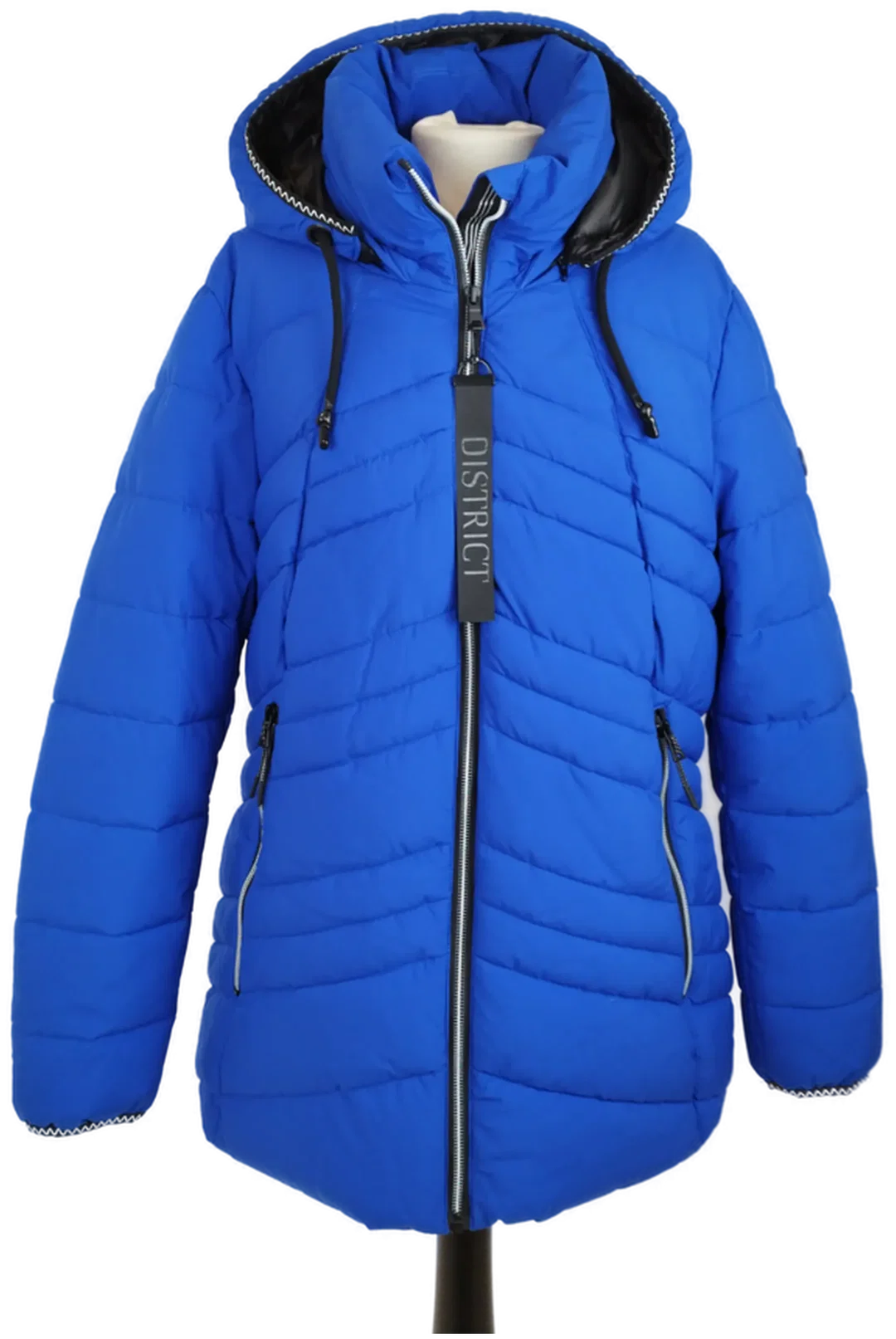 Steppjacke, District, mit Kapuze, blau  – Bild 2