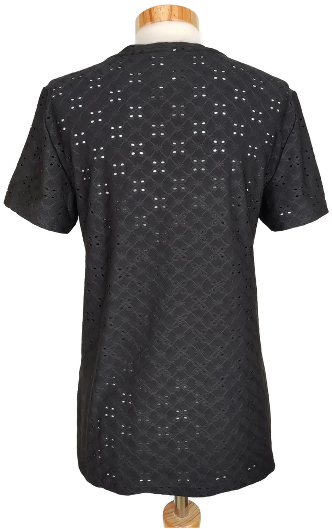 JACQUELINE de YONG Damen T-Shirt schwarz gemustert - 36/S – Bild 2