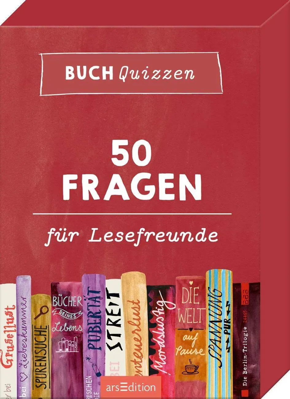 Buchquizzen – 50 Fragen für Lesefreunde (arsEdition, Kartenspiel) - Bild 1