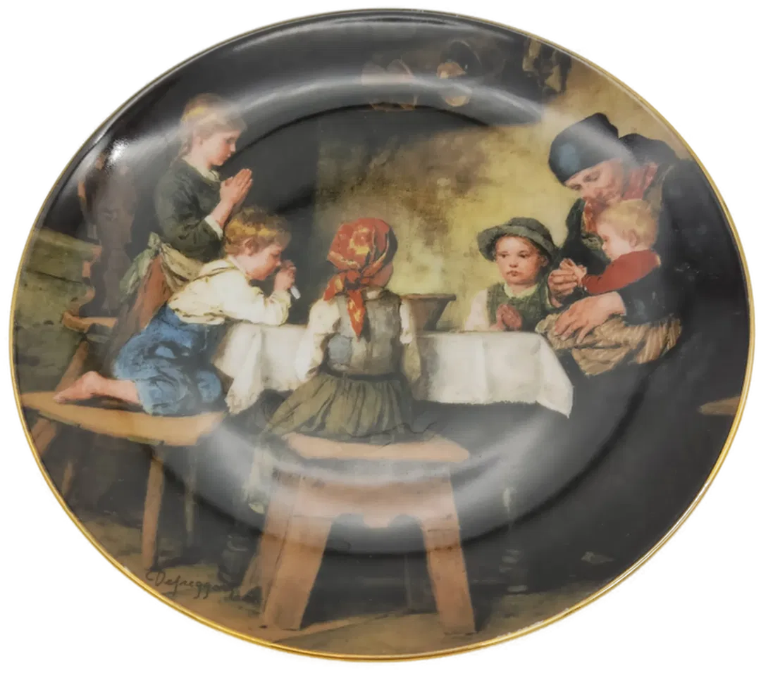 Lilien Porzellan Wandteller 