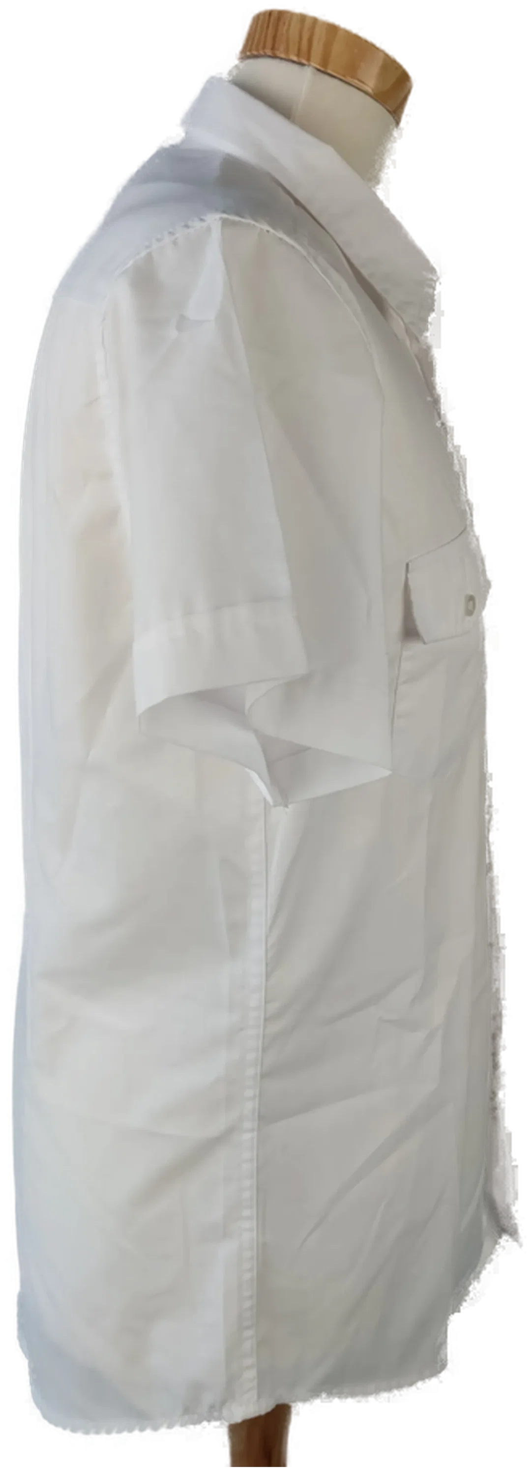 Fishbone Herrenhemd Kurzarm weiß - Gr. M (Slim fit) – Bild 2