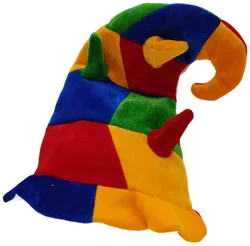 Fasching Harlekinmütze bunt - Bild 1