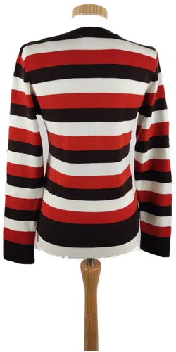 LACOSTE Damen Pullover mit V-Ausschnitt, bunt gestreift, Gr. 38 - Bild 3