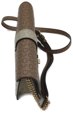  Guess Handtasche mit Logo-Muster in Braun-Beige - Bild 5
