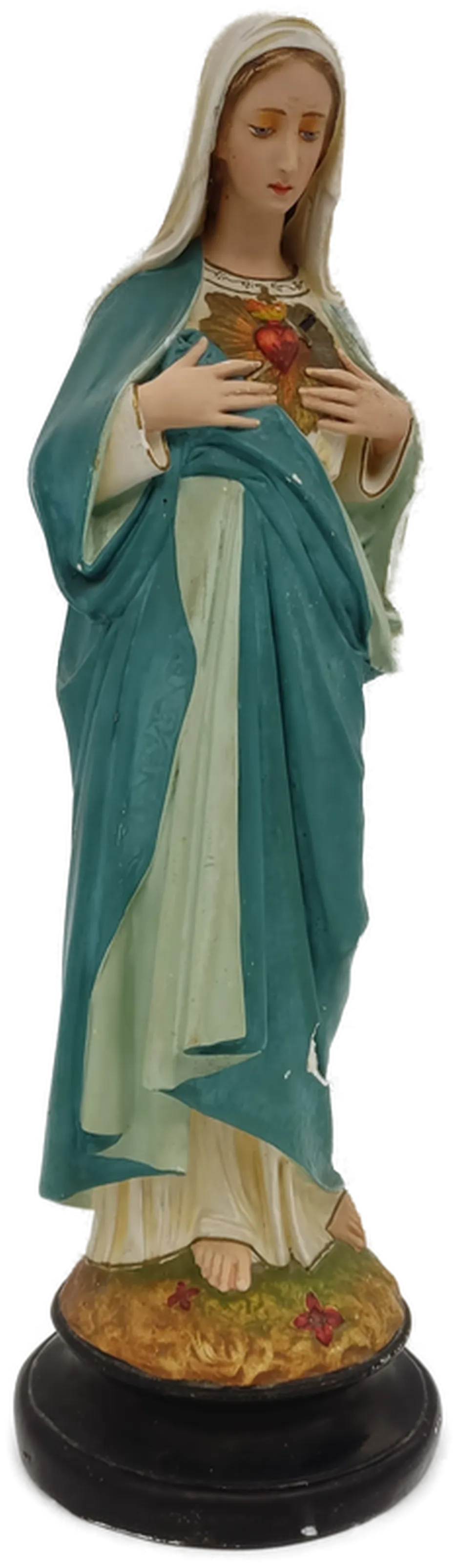 Statue aus Gips Heiligstes Herz Mariä ca. 51 cm - Bild 4