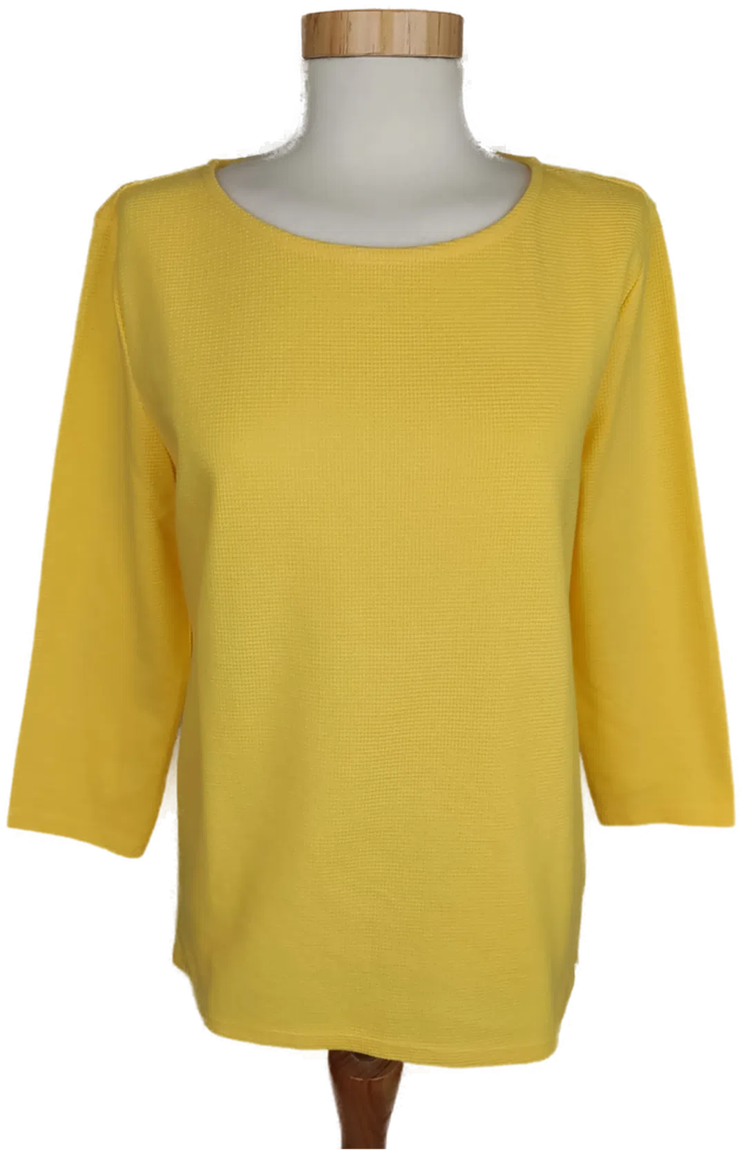 Tom Tailor Denim Damen Dreiviertelarm Pullover gelb - M/38 - Bild 1