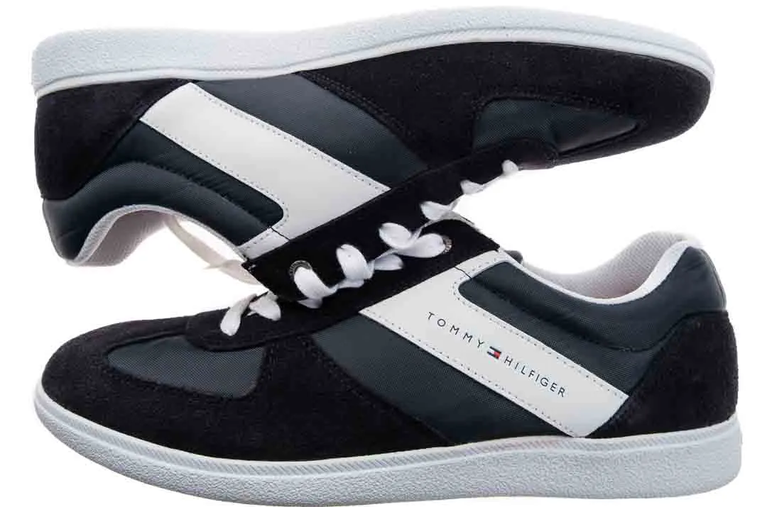 TOMMY HILFIGER Danny 1C4 Herren Sneakers in schwarz-weiß, Größe 45 – Bild 3