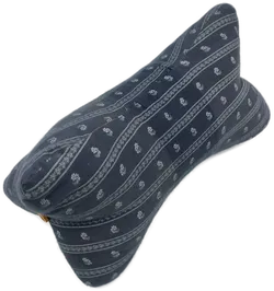 Leseknochen, blau/hellblau gemustert, Größe ca. 40 x 20 cm - Bild 1