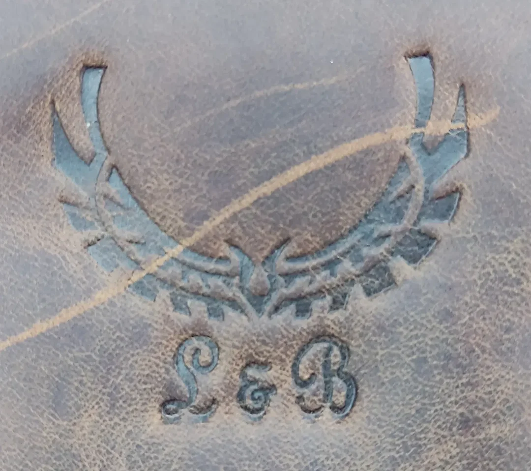 L&B Herren Leder Umhängetasche, braun – Bild 5