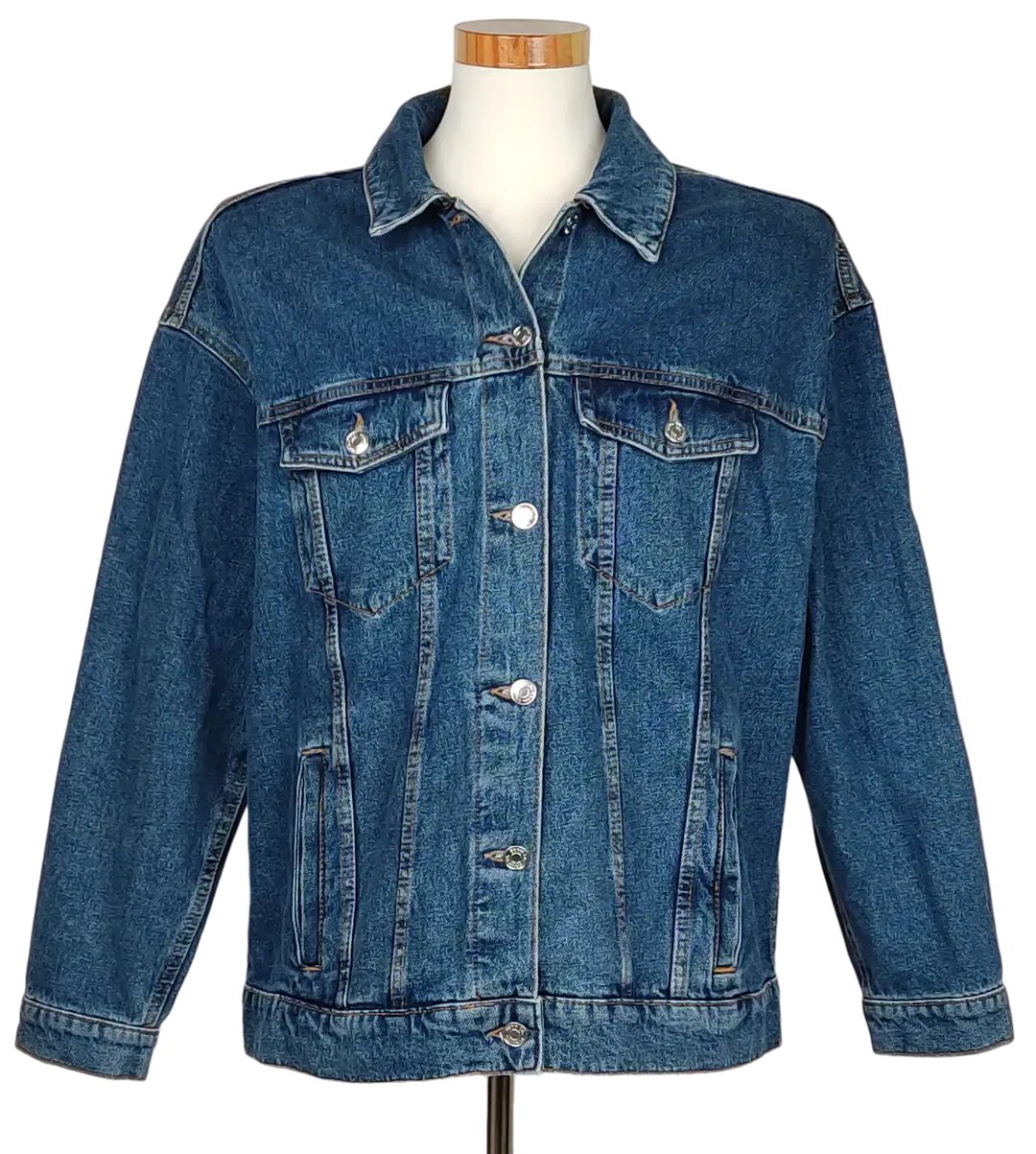 denim co. Damen Jeansjacke, blau - XL - Bild 1