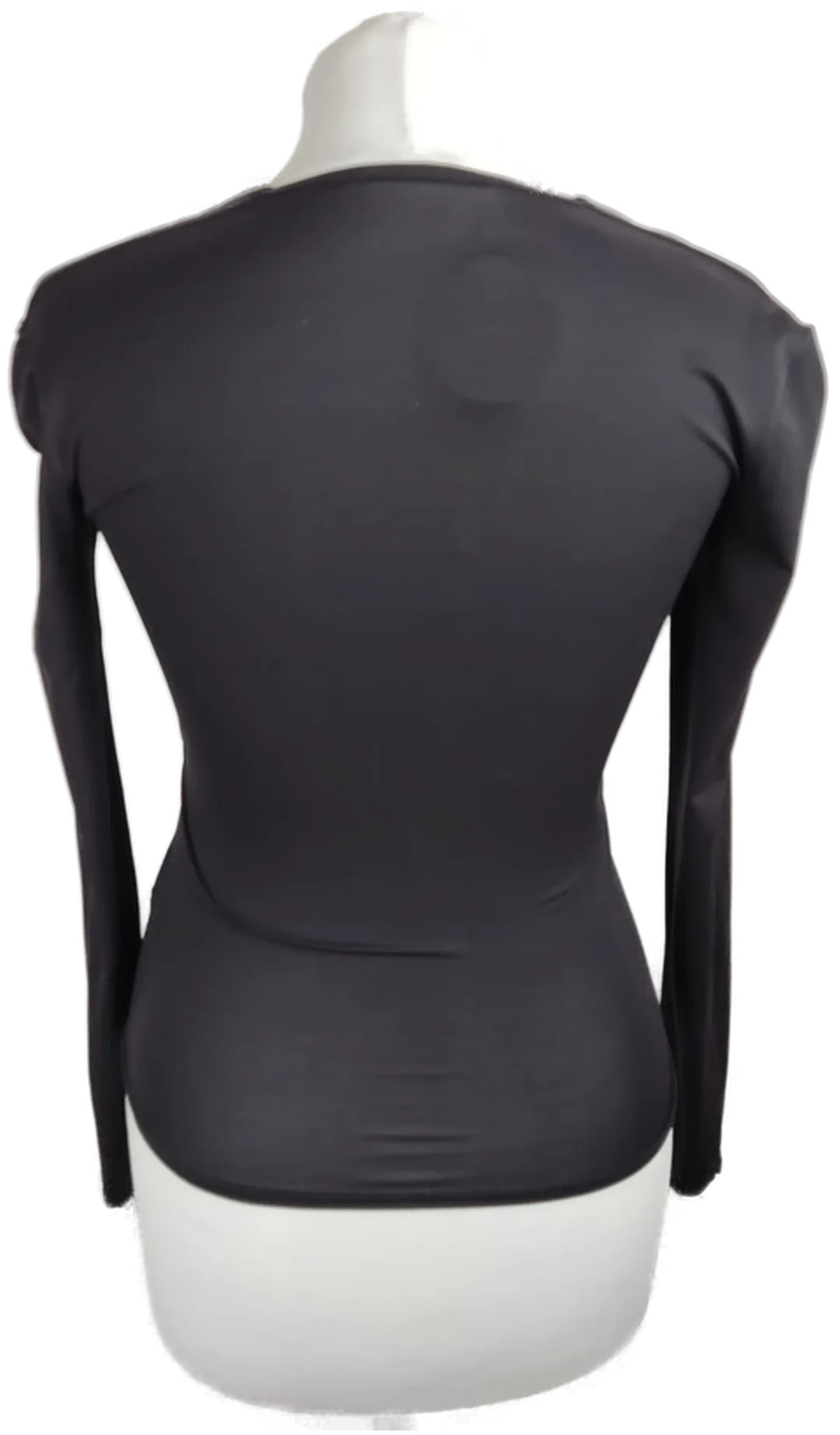 Damen-Longsleeve in Schwarz | Zeitloser Klassiker – Bild 3