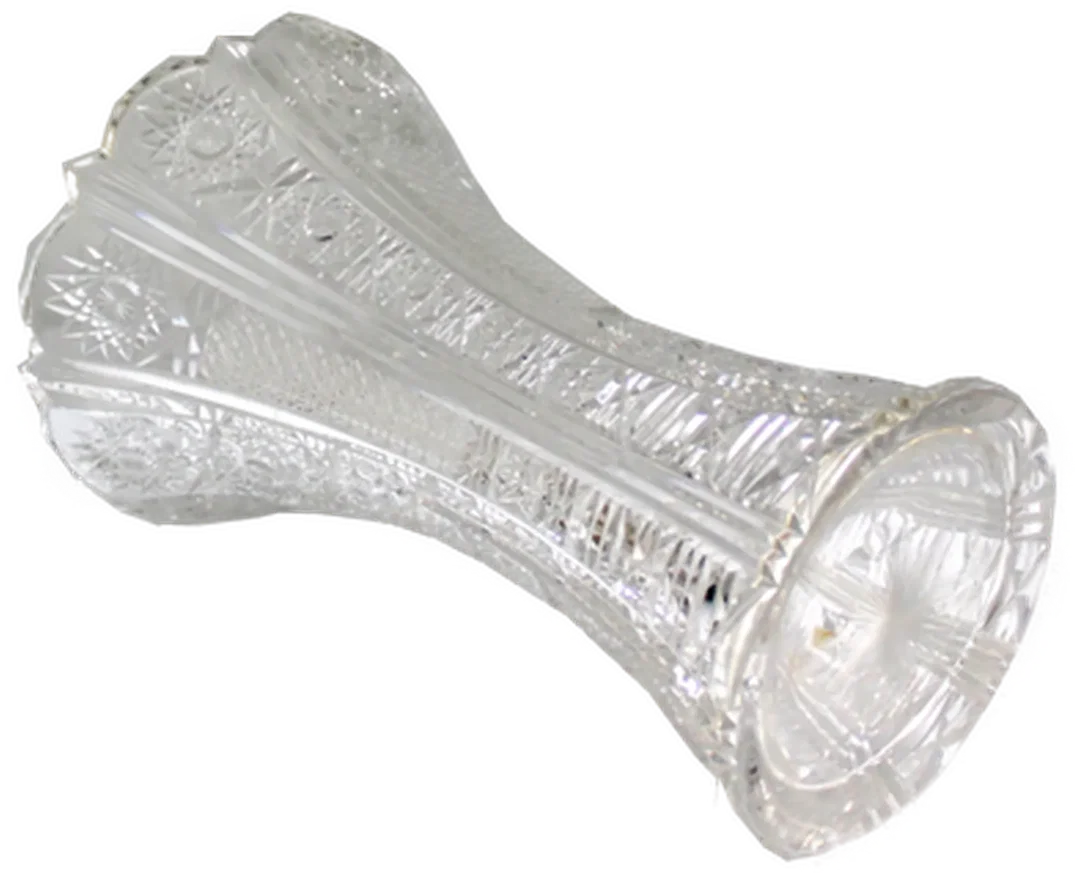 Schwere Bleikristallvase mit Facettenschliff – elegant & massiv – Bild 2