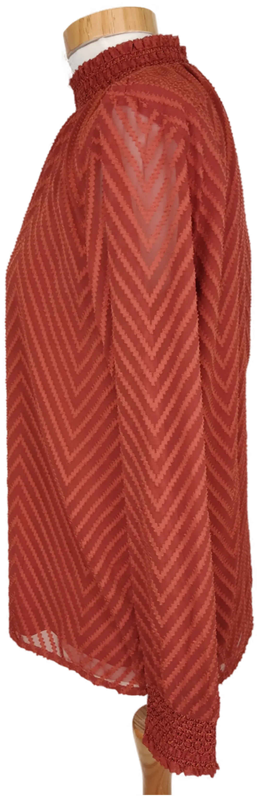 Only Damen Bluse rotbraun - S/36 – Bild 3