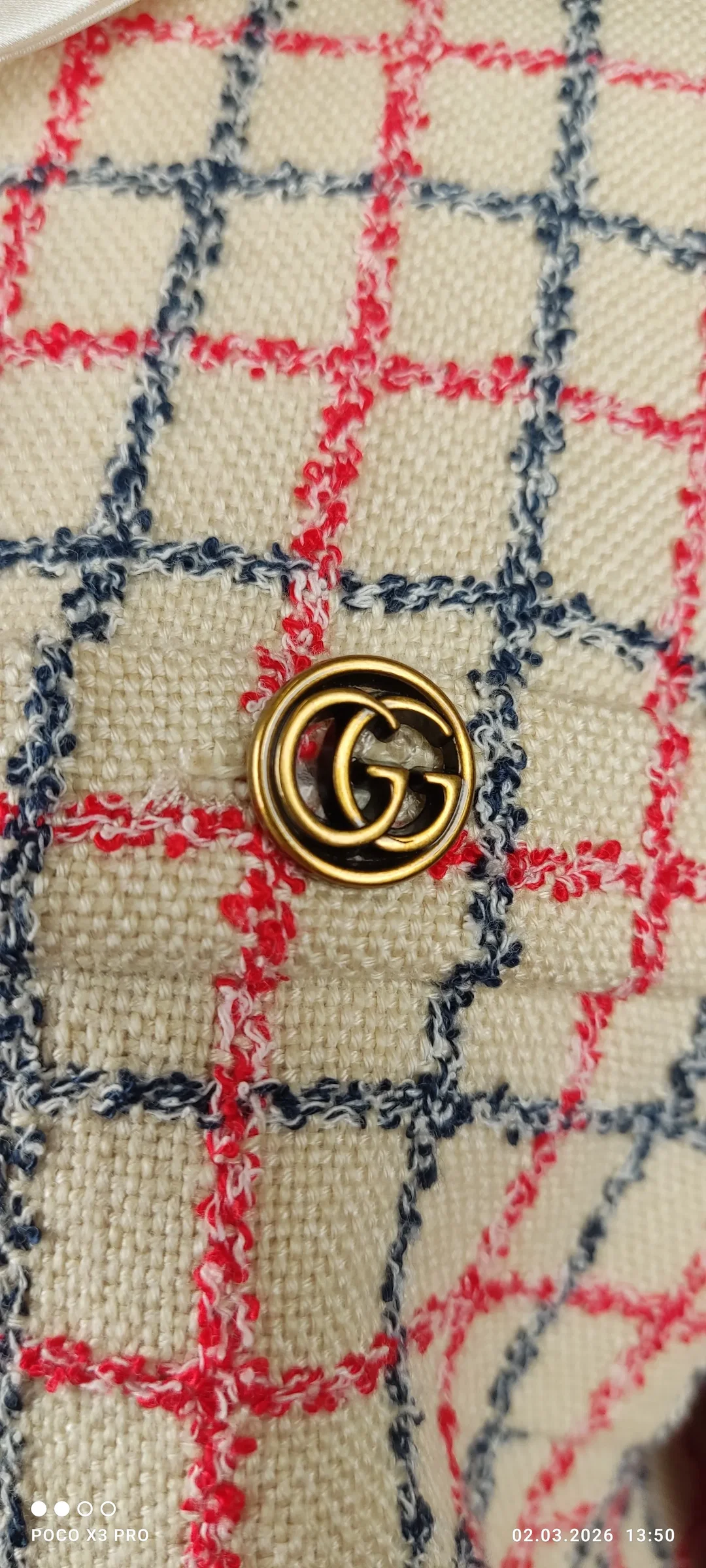 Gucci Tweed-Blazer mit Schleife Größe 40 / L – Bild 6