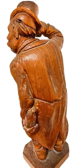 Brienzer Holzfigur „Der lebensfrohe Herr“ – Handgeschnitzt, 52cm - Bild 3