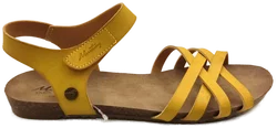 Mustang Damen-Sandalen Kunstleder senfgelb Gr. 40  - Bild 4