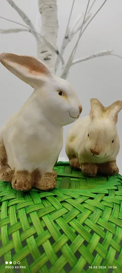 Keramik Hase-Set Ostern Pastellfarben | Frühlingszauber - Bild 4