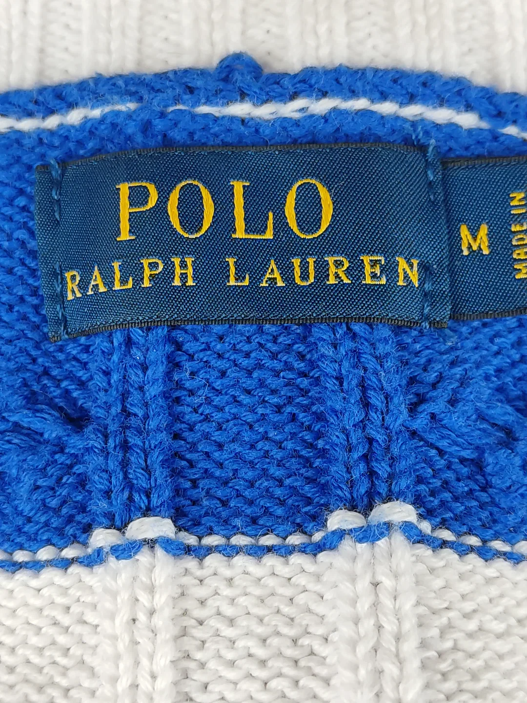 Polo Ralph Lauren Kurzarm Strickpullover Gestreift | Wie Neu Größe M/38 – Bild 10