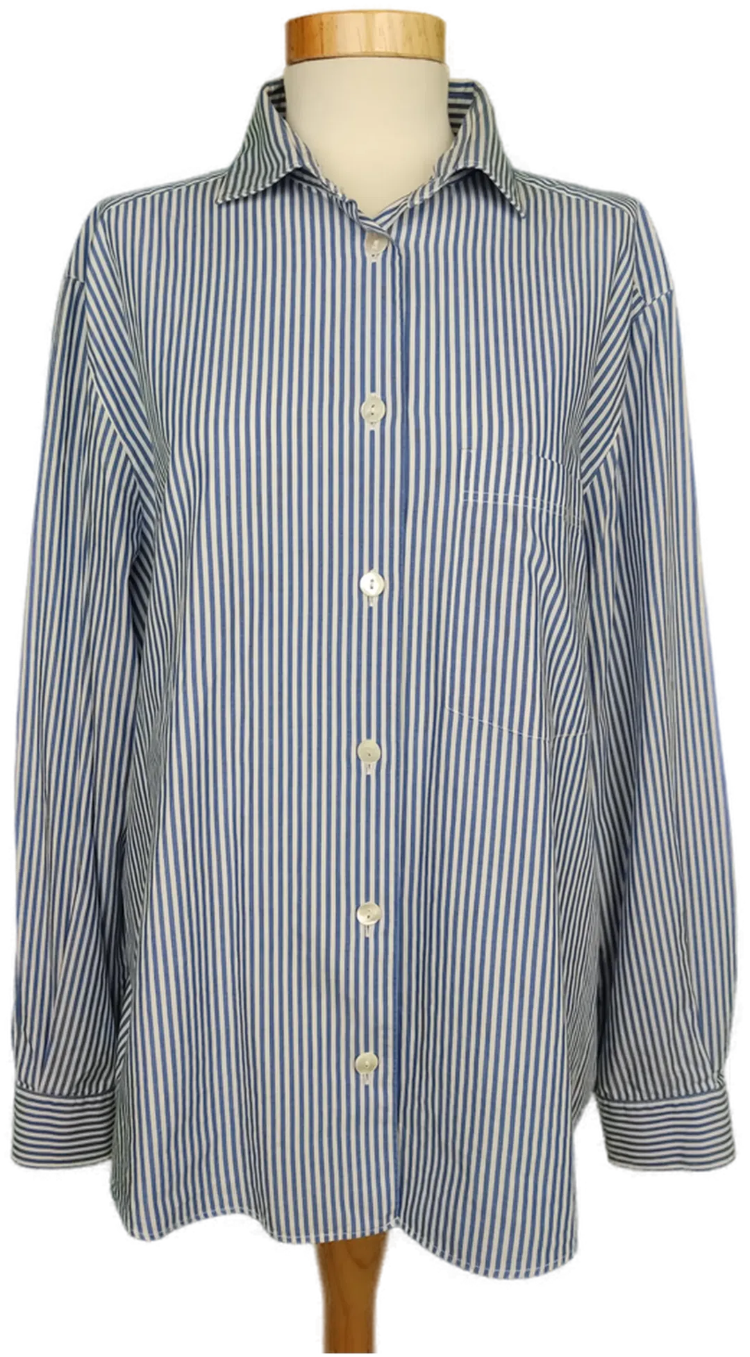 Otto Kern Herren Hemd weiß/blau - 5 - Bild 1