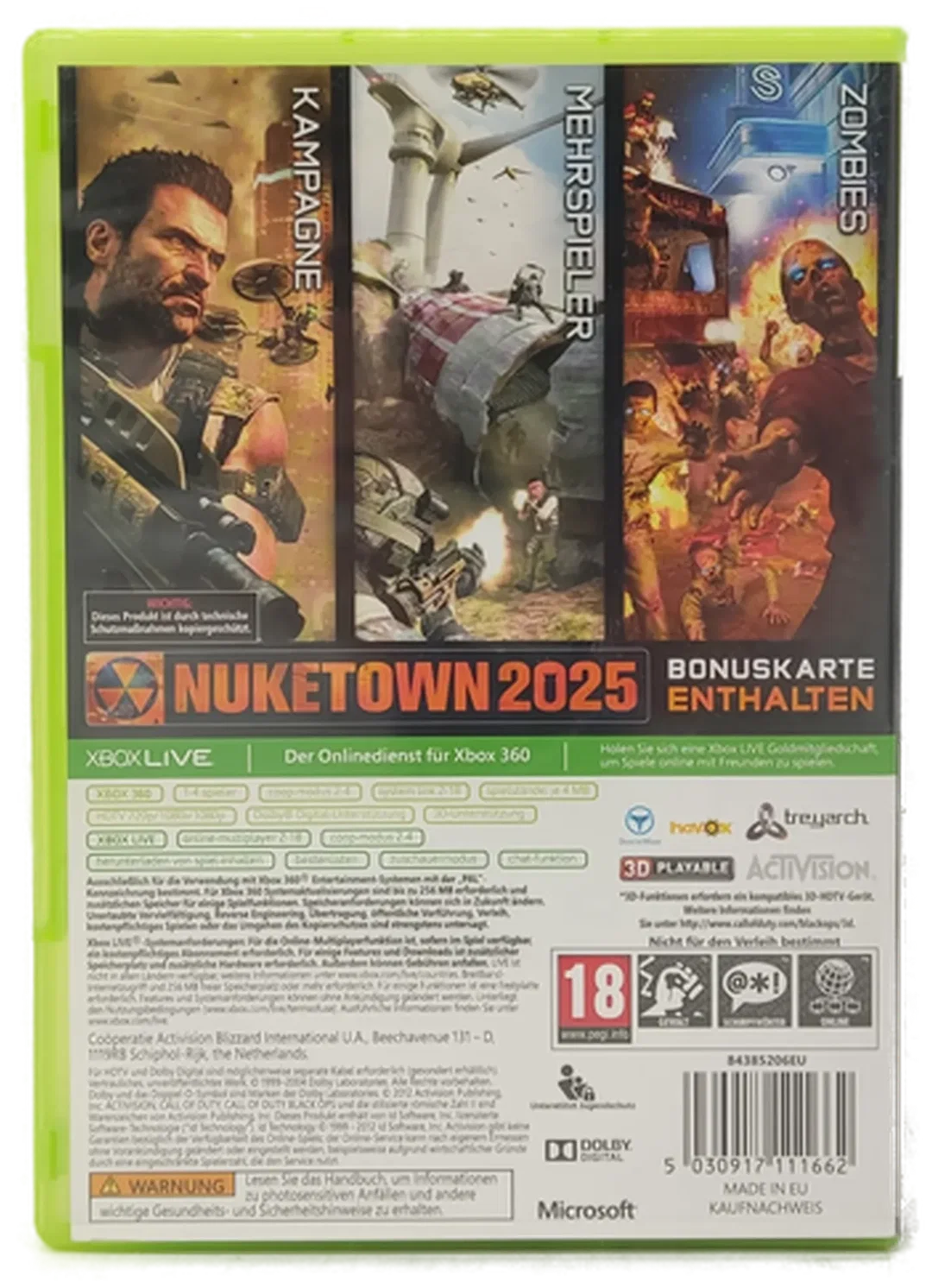 XBOX 360 Game "Call of Duty - Black OPS II" – Bild 2
