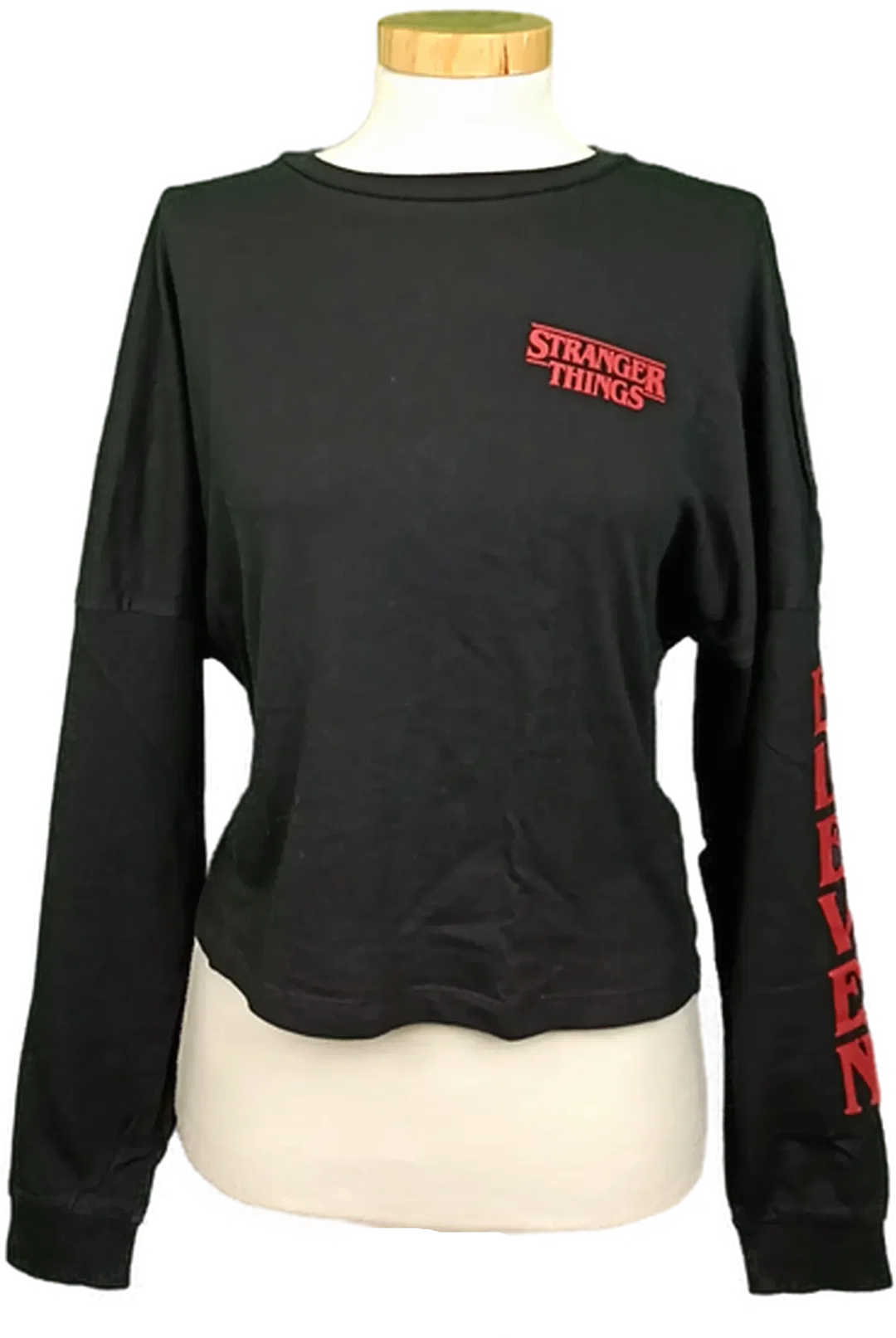 Netflix Stranger Things Damen Croptop schwarz - Bild 4