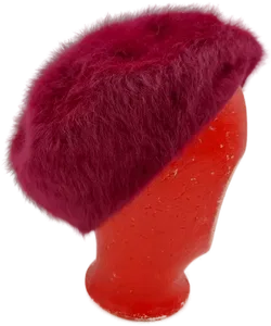 Kunstfellmütze dunkelfuchsia  - Bild 1