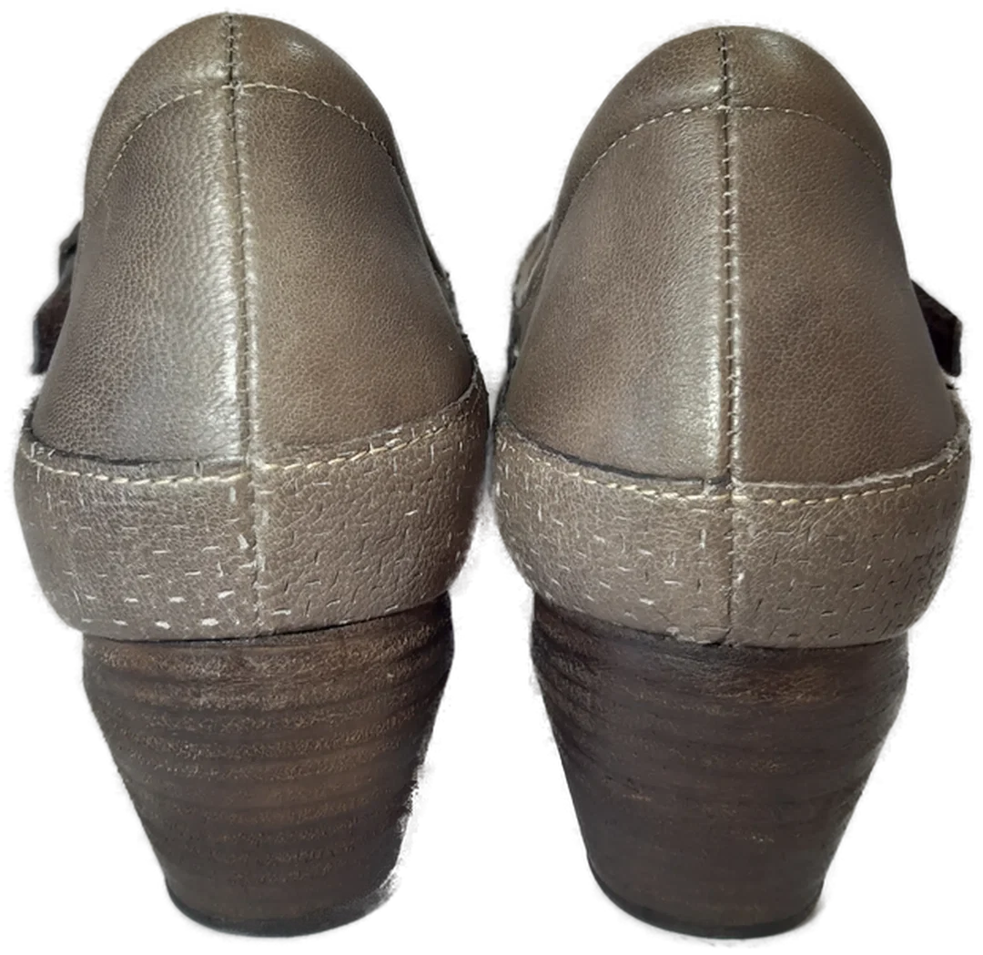 Think! Damen Riemchen Pumps, taupe/creme - Gr. 38,5 – Bild 5