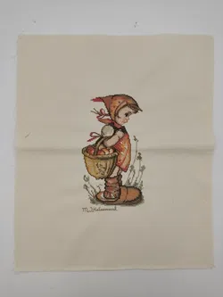 M. J. Hummel-Kreuzstich-Bild: Junges Mädchen mit Korb - Bild 2