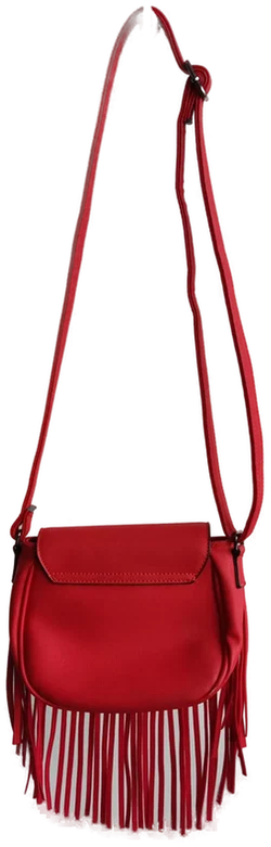 Jenny Fairy Damen Handtasche mit Fransen rot - Bild 2