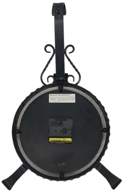 DIEHL Electron Wanduhr aus Gusseisen mit Ziffernblatt aus Kupfer, Höhe 40cm - Bild 3