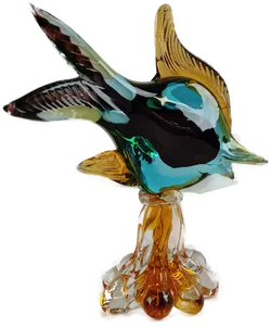 Murano Glasfisch auf Sockel - Bild 2