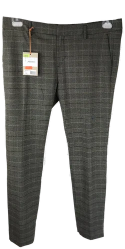 Mos Mosh Herrenhose grau gemustert Gr. 42