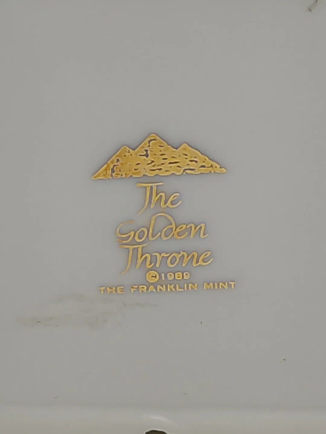Goldene Thron des Tutanchamon Porzellan & Zertifikat von Franklin Mint | Limitierte Rarität – Bild 9