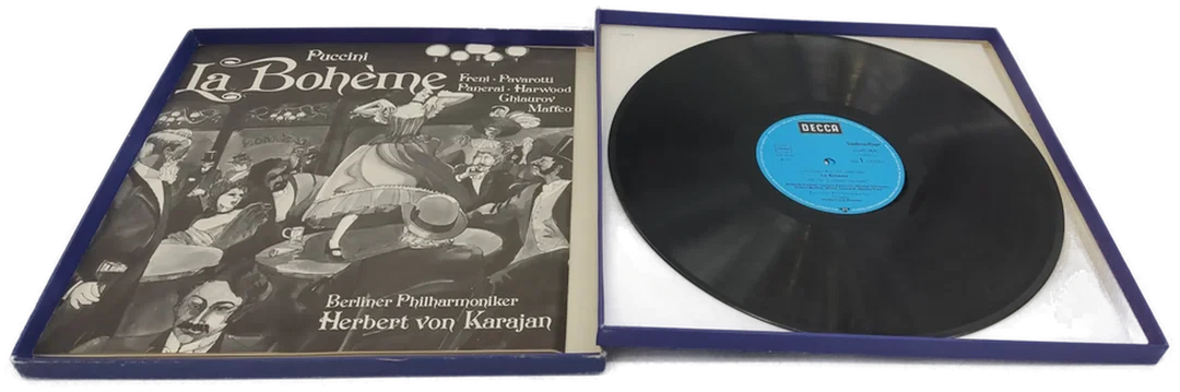 Langspielplatte Puccini – La Bohème (2LP Box) | Freni, Pavarotti, Karajan | DECCA Sonderauflage – Bild 2