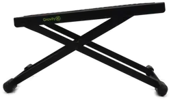 3-teiliges Set aus Notenständer, Gitarrenständer und Gitarrenfußbank in schwarz - Bild 3