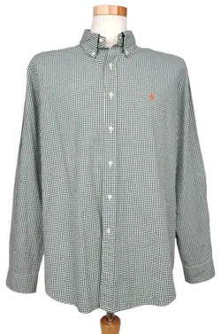 Ralph Lauren Herren Hemd, weiß/grün - Gr. XL  - Bild 1