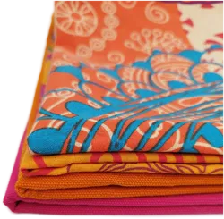 4er Set Kissenhüllen orange/pink  - Bild 1