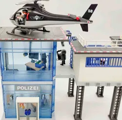 Playmobil Polizeistation & Hubschrauber Set mit Gefängnisalarm - Bild 2