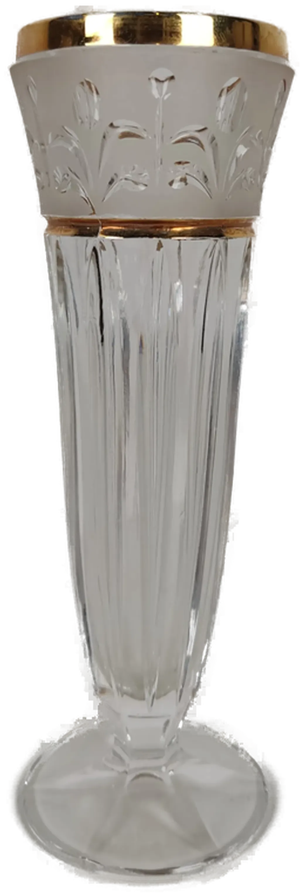 Antiker Glasbecher mit Goldrand - Bild 1