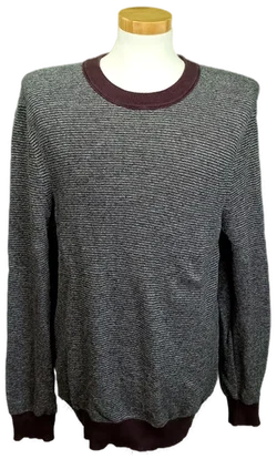 Boss Herrenpullover grau/lila Gr. L