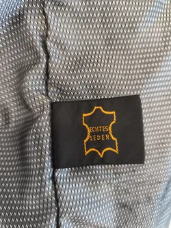 schwarze Lederjacke Herren, Gr. 50 - Bild 6