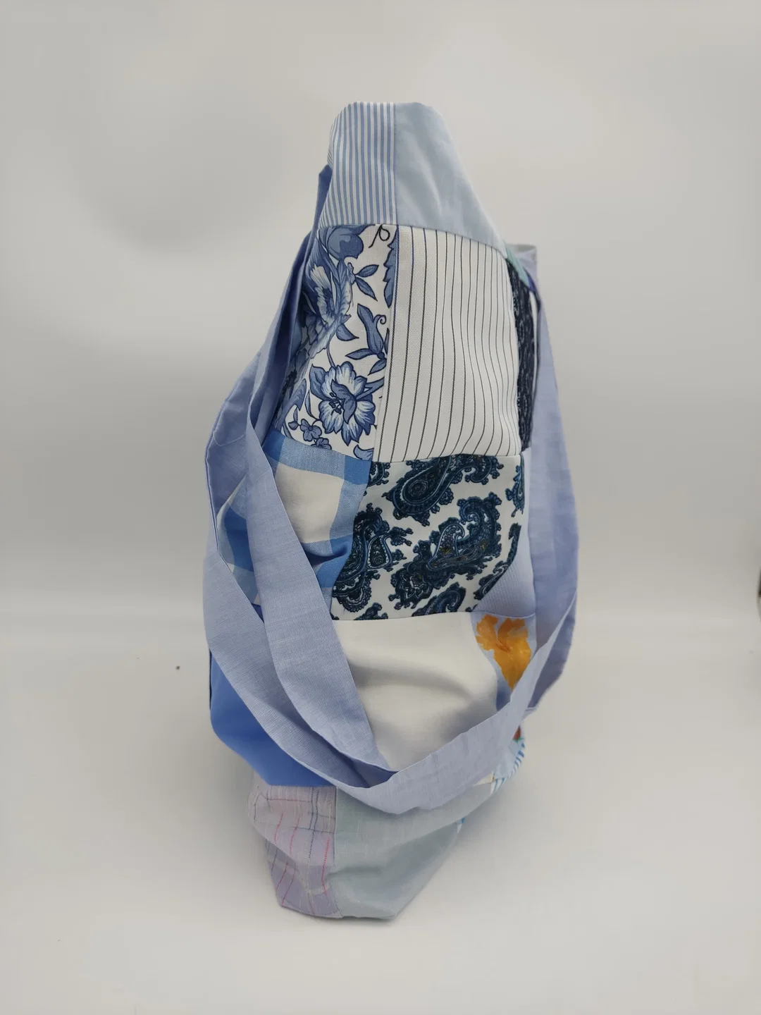 Tragtasche Stoff mehrfarbig + Henkel – Bild 2