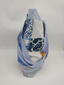 Tragtasche Stoff mehrfarbig + Henkel - Bild 2